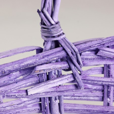 A set of baskets of 3 pcs, d38x17xh42 cm, lilac, willow-3