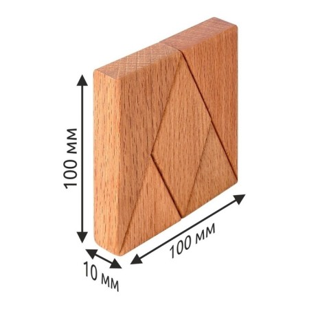 Magnetic puzzle according to the early development system, 5 parts-5