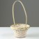 A set of wicker baskets, D16x10/31 cm, d19x11x33 cm, d21x12x35 cm, 3 pcs, yellow, bamboo