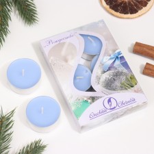 A set of tea candles of aromatic Christmas, 3.8x1.6 cm, 3.5 hours, 12 g, 6 pieces