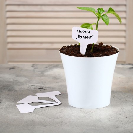 Garden signs for marking, 10 cm, set 20 pcs., Plastic, color mix, Greengo-5