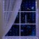Garland "Curtain" 2 × 2 m Rosa, IP20, silver thread, 300 LED, white glow, 12 V