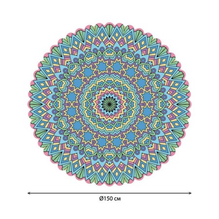 The tablecloth “Round geometric ornament”, round, Saten, D = 150 cm-1