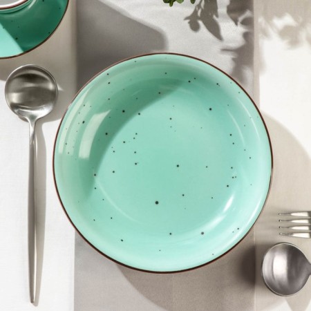Porcelain Porcelain Dots Menta, 500 ml, D = 20 cm, turquoise color-1