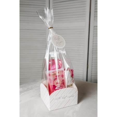 Gift package with a box, packaging, “with the best wishes”, 12 x 12 x 40 cm-4