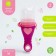 Nibbler for feeding, with silicone mesh "heart", color mix