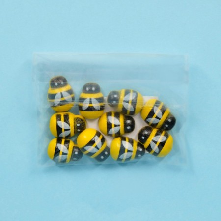 Floristic decor "bees", 10 pcs., 19 x 14 mm-4