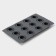 Form for baking and mousse desserts Konfinetta "Web", silicone, 29.5 × 17.5 × 2.5 cm, 12 cells (4.2 × 2.5 cm), color gray color