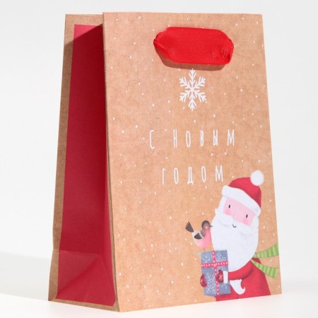 Craft vertical “Grandfather Frost”, S 12 x 15 x 5.5 cm, New Year-1