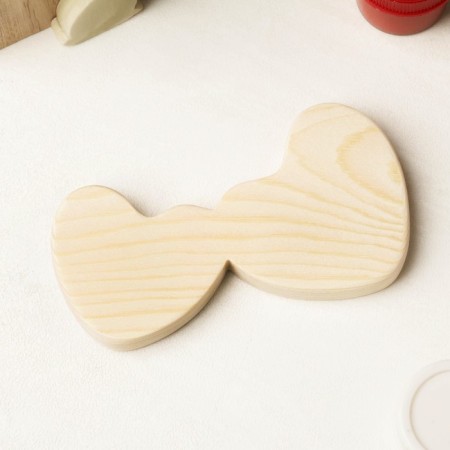 Harvesting for creativity "Hearts of the Hugs", 11 x 6 x 1.2 cm, pine-1