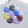Decor for creativity plastic "Heart with faces" Brill set 10 pcs mix 2.1x1.7x0.7 cm