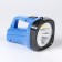 Flight battery flashlight, 2 W+3 W, 800 mAh, 11 x 18 cm, blue