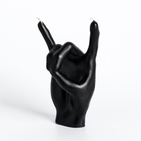 Figure candle "hand-koza", 10x4 cm, black-3