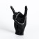 Figure candle "hand-koza", 10x4 cm, black