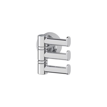 Rotary hook triple, chrome, fbs