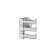 Rotary hook triple, chrome, fbs