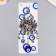 Suspension from the evil eye "Elephant in the Flower" + 5 suspensions 11x26.2 cm