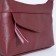 Cross-Bodi bag with zipper, burgundy color