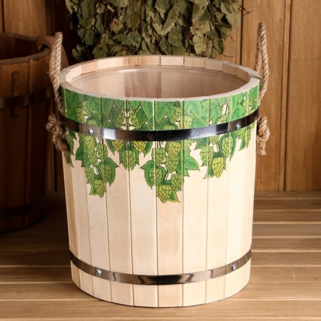 Lipes, 13 liters, plastic insert, stainless rim, ropes, "hoppy braids"-3