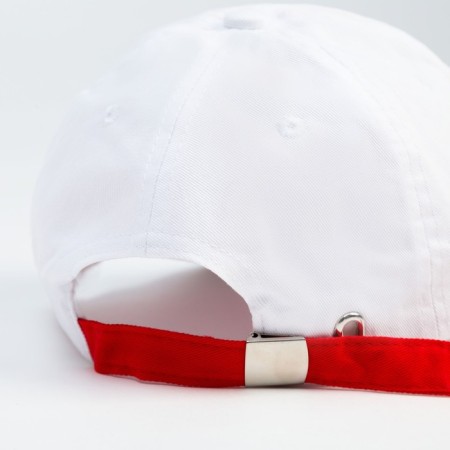 Baseball cap with cuts minku color white, rr 58-5