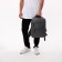 Men's backpack on a zipper, 4 outer pockets, with USB, gray color
