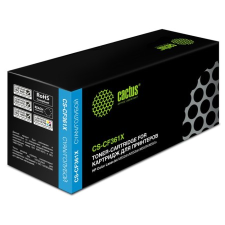 Cactus CS-CF361X CF361X cartridge, for HP CLJ M552DN/M553DN, 9500 pages, blue color-1