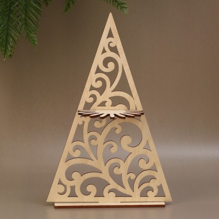 Salvetnik from plywood "Christmas tree"-1