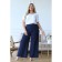 Female trousers, size 46, blue color