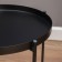 Coffee table "Grace" YS-037, black 42x46 cm