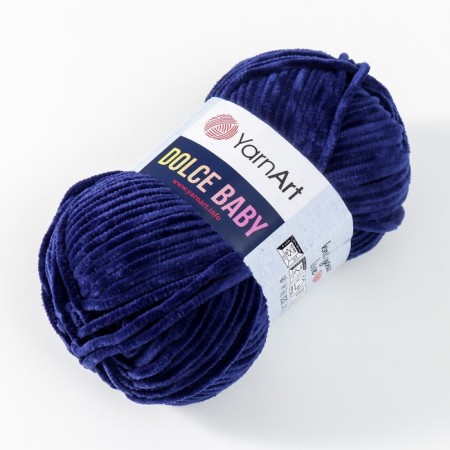 Yarn "Dolce Baby" 100% micropoliester 85m/50 g (756 T. Sini)-1