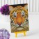 Diamond mosaic with partial filling on the stand “Tiger”, 13 x 19 cm, cardboard