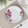 Body plate ceramic cake “Sakura”, d = 17.5 cm, white color
