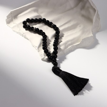 Parsing Muslim ball No. 8 “Agat Black”, 35 beads through a jumper-1