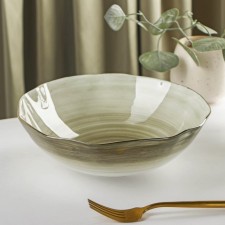 Porcelain shade of the Milky Way, 1.4 l, d = 22 cm, the color is gray.