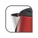 Electric kettle Tefal Ki270530, metal, 1.7 l, 2400 watts, red