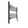 Two -heated towel rail Laris Laris Olivia ChKCh8, 800x500 mm, 8 crossbars, left, black