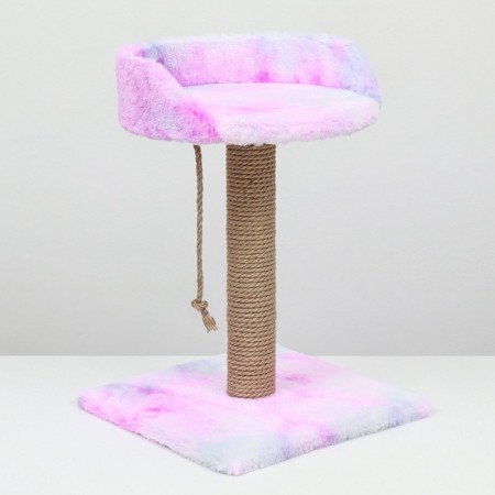 A column-bungee with a sunbed, 35 x 35 x 50 cm, pink-white-3