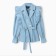 Women's jeans shirt with wounds Mist, r.42, blue