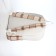 Youth backpack from textiles, 3 pockets, white/beige color
