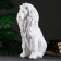 Figure "Sitting Leo" White, 40x25x56cm