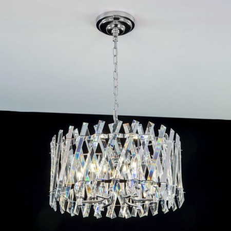 Suspended Citilux “Ingvar” CL334261, 47.5x47.5x110 cm, 6x60W, e14, gray color.-19