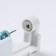 Disposable gun for piercing, earring in the “mini” kit, 4 mm, black color in silver