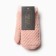 Baby mittens about the claim Minaku with a margin 15 cm pink