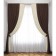 Set of curtains "Latur", size 170 x 270 cm, cream / wenge