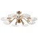 Ceiling chandelier Muschel 8XE14 40W, size 86x86x30 cm, bronze color