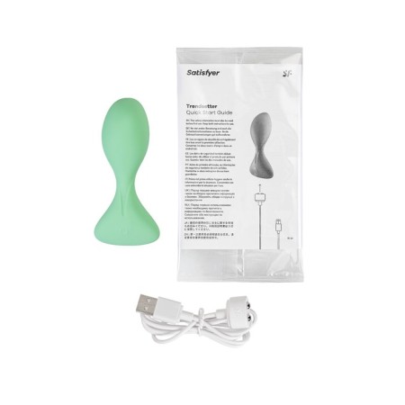 Satiffyer TrendSetter, Soft silicone, 12 modes, Bluetooth App, green color, green-8