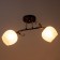 Acapulko chandelier 2x60W E27 is brown, gold 48x28x24cm