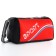 Sports bag with lightning, long belt, black/red color