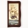 Wooden backgammon large, with “sea” checkers, 55 x 55 cm