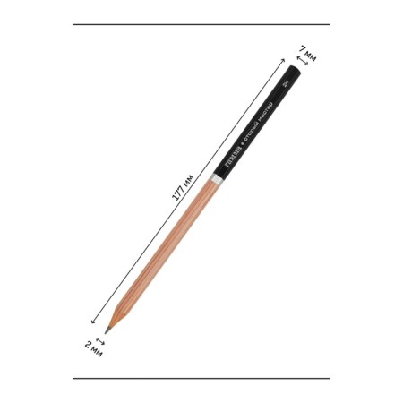 Pencil b/g Gamma "Old Master", 2H, sharpened 170322_2h-2